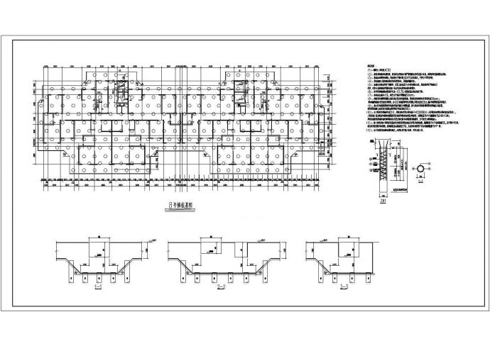 某剪力墙结构高层住宅小区桩位布置结构施工图_图1
