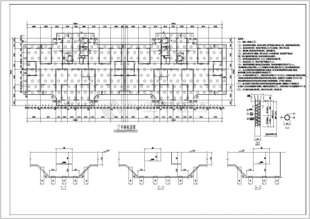 某剪力墙结构高层住宅小区桩位布置结构施工图-图二