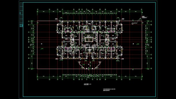 吉林省高层博士后公寓平面图户型图侧立面CAD建筑图纸-图二