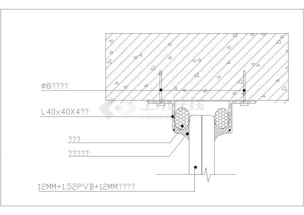 某地亭子建筑设计方案CAD施工图纸-图二