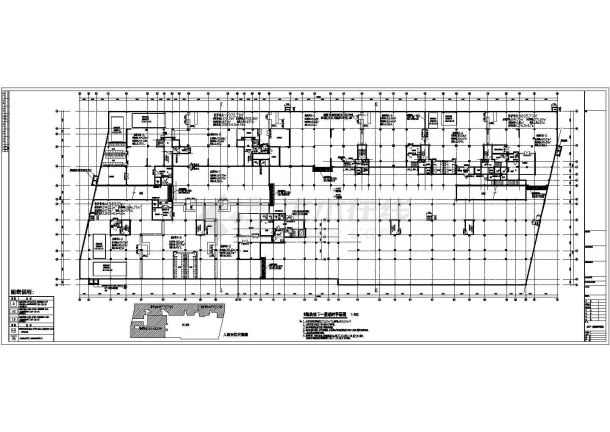 某商住社区完整的人防地下室建筑施工图设计-图二