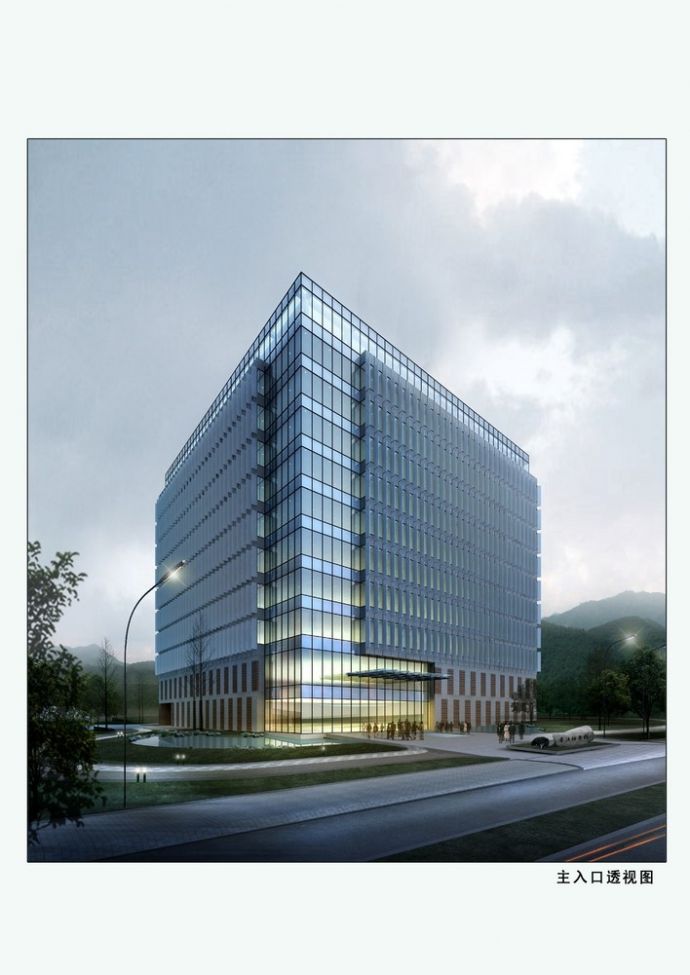高层办公楼建筑设计_图1