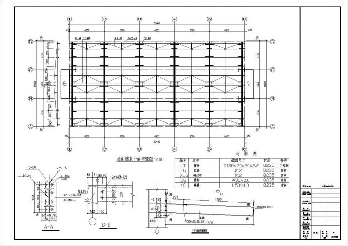 某地单层门式刚架结构仓库全套结构施工图_图1