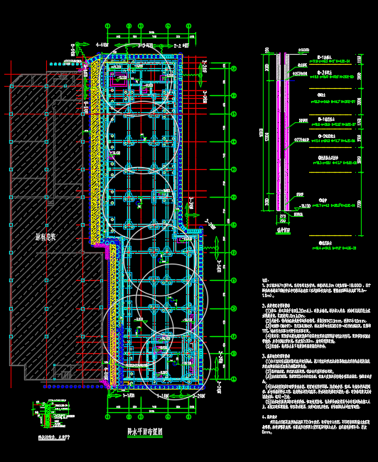 11米深基坑承压水疏干井降水CAD施工图_图1