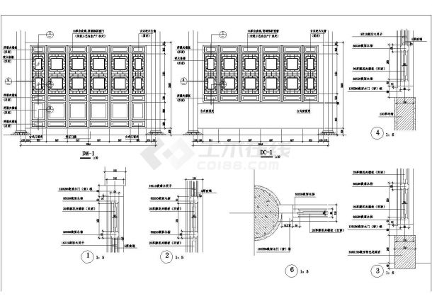 古代建筑七层塔cad结构施工设计精简图-图二