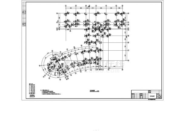 广州市某5层钢筋混凝土框架结构小学全套结构施工图纸-图一