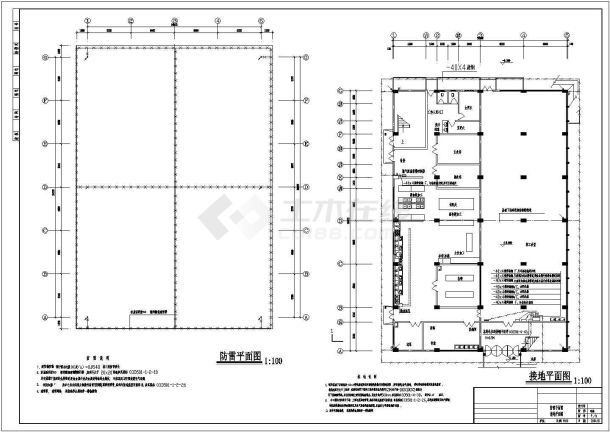 某地区电缆厂员工食堂电气设计CAD图-图一