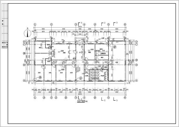 北京某两层公交站办公楼建筑设计方案图-图二