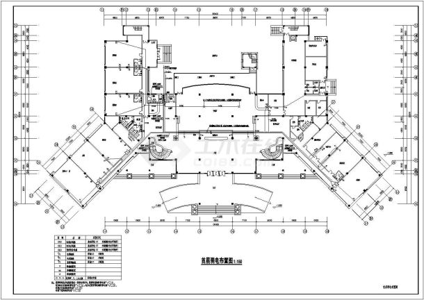某地区高档会所房间电气设计CAD图-图二