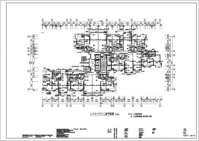 某名居小区高层经济型住宅楼建筑详细图纸_图1