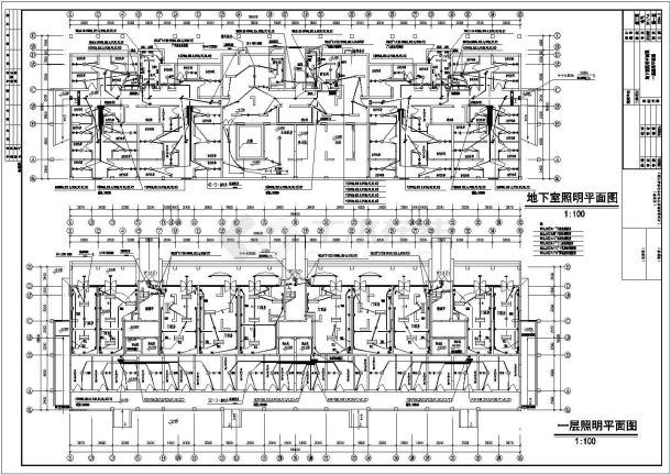 住宅楼全套施工电气设计具体CAD图纸-图二