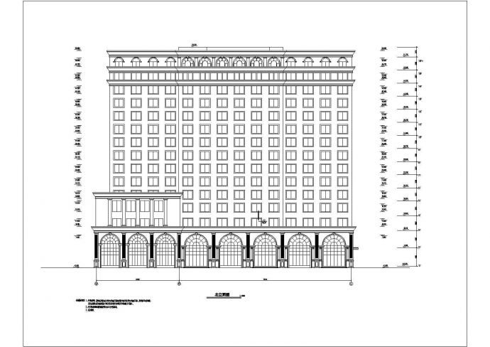 某地十五层欧式框筒结构酒店建筑施工图_图1