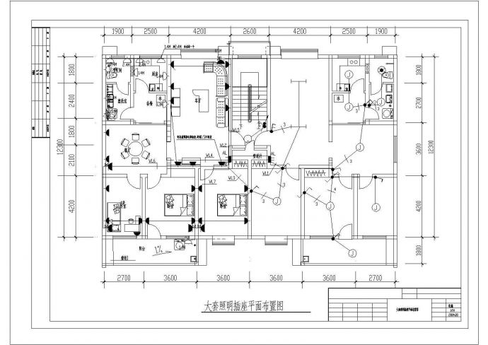住宅楼全套施工与电气设计具体CAD图纸_图1