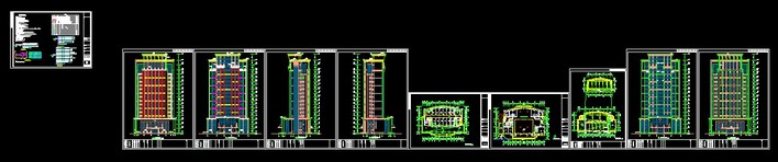某17层住宅楼夜景照明电气设计施工图