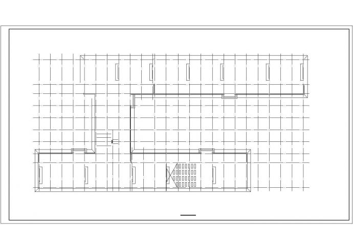 某县高中教学楼建筑cad设计图纸_图1