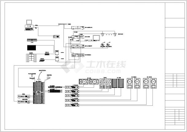 北京某大公司高档会议室智能设计cad精简图纸-图二