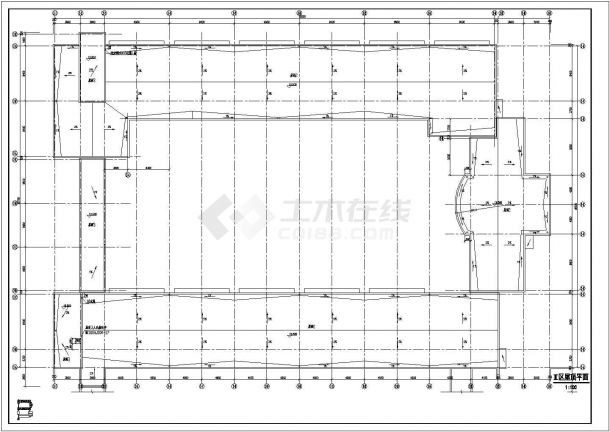 某地区教学楼建筑cad设计方案图纸-图一