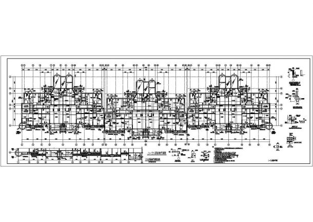某地十七层欧式剪力墙结构住宅楼结构施工图纸-图二