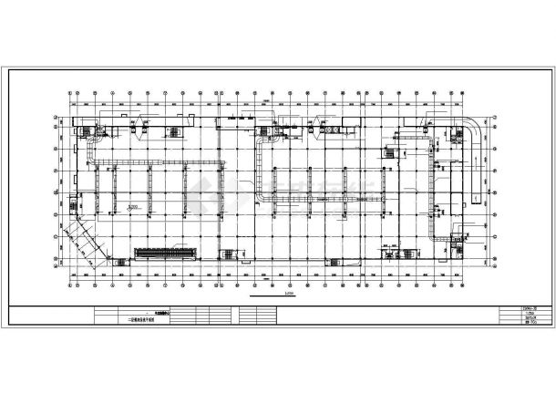 某购物中心商场大楼空调设计cad平面施工精美图-图一