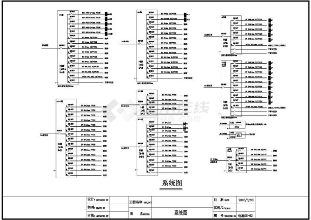 某地区某公司办公楼电气设计cad施工图-图二