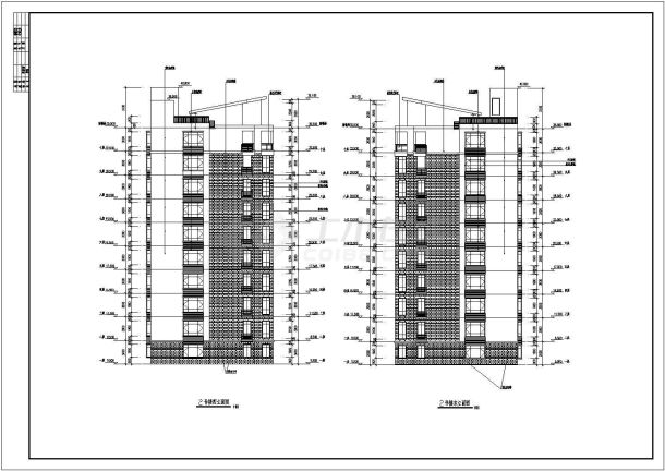 烟台某10层混凝土框架剪力墙结构住宅楼建筑施工图-图一