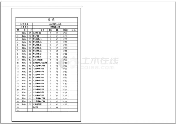 某地区泉港供电调度办公大楼空调电气设计cad施工图-图二