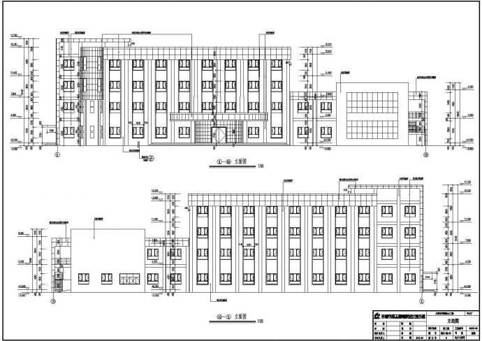 某地四层框架结构综合办公楼建筑设计方案图_图1