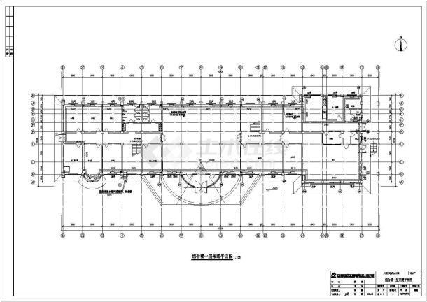 某地水厂办公楼单管跨越式散热器采暖设计施工图-图一