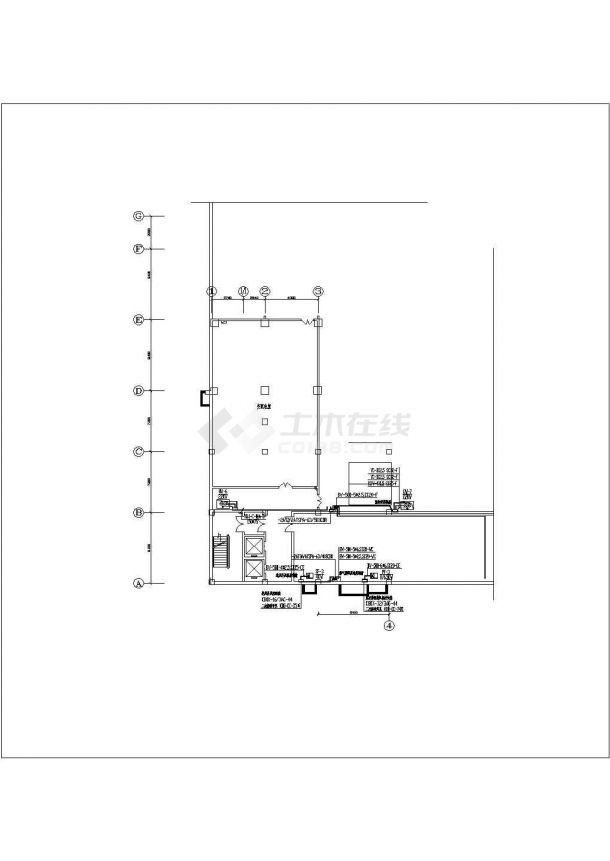 某地区山东商业大厦强电设计cad施工图-图二