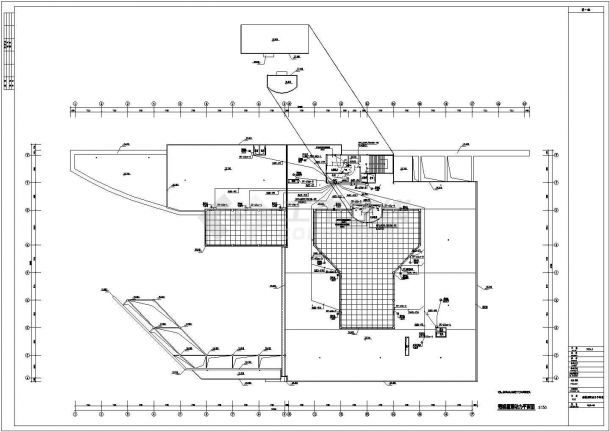 某地区商业大厦电气平面设计cad施工图-图一