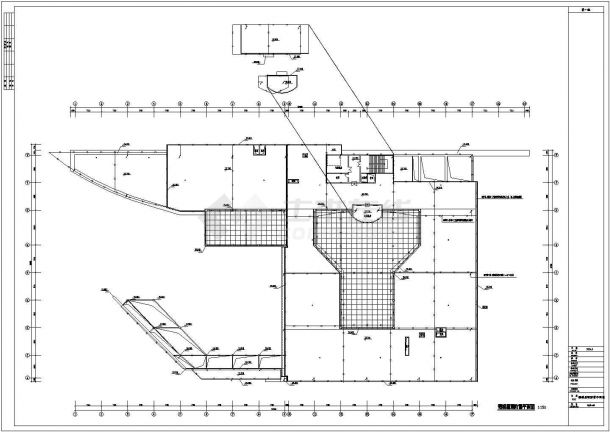 某地区商业大厦电气平面设计cad施工图-图二