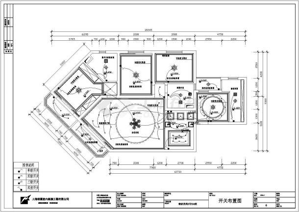 某豪华欧式住宅家装施工图附效果图-图二