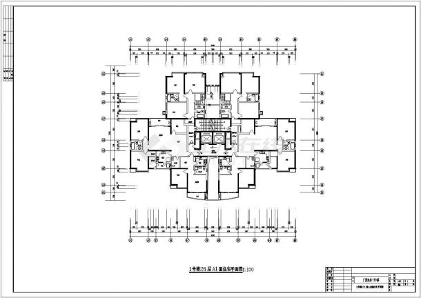 4栋24-30高层住宅全套建筑设计施工图-图二