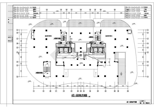 某地区19层商住楼消防电气设计cad施工图-图一