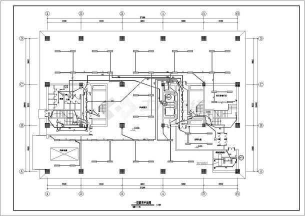 某地区18层商住楼电气全套设计cad施工图-图一
