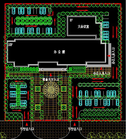 某11层办公楼建筑施工CAD图纸设计