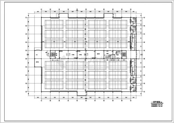 某地二层框架结构羽毛球馆建筑方案图-图二