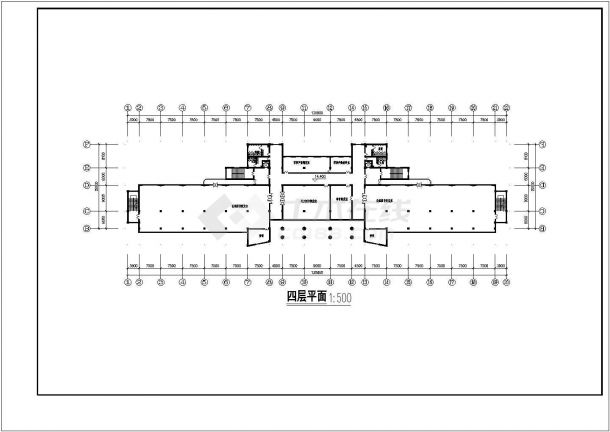 某城市大学图书馆建筑cad图纸（全套）-图一