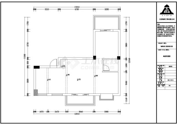 某地高层剪力墙住宅（两居室）室内装修设计方案图-图二