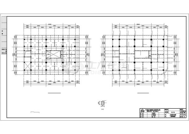 旅馆建筑整套结构详细设计cad施工图纸-图一