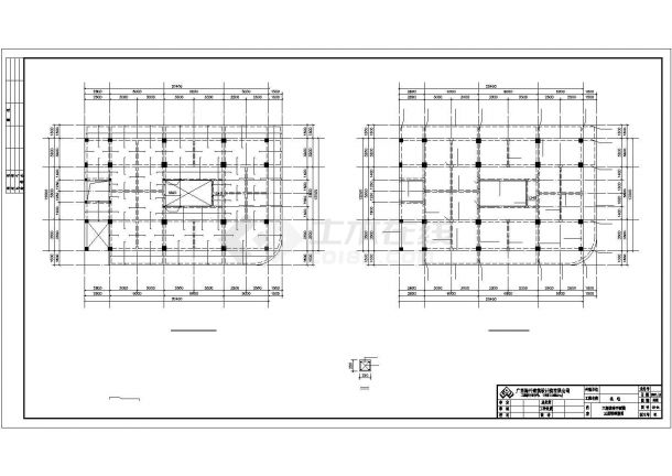 旅馆建筑整套结构详细设计cad施工图纸-图二
