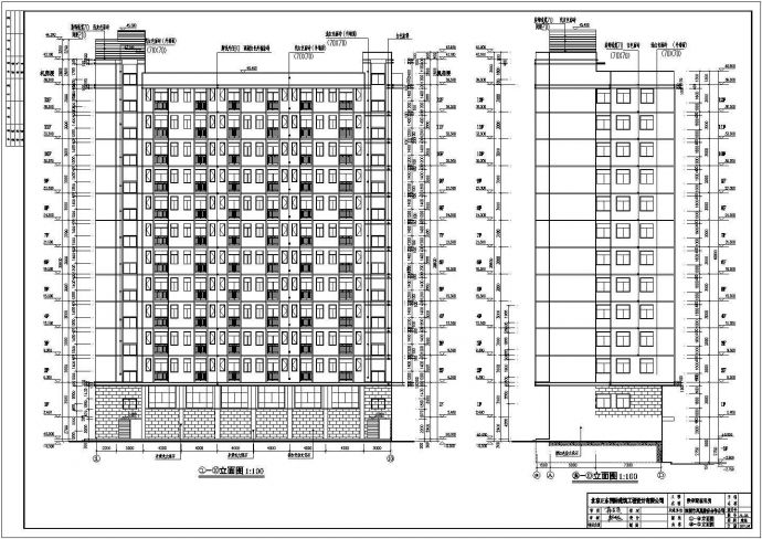 深圳某12层教师公寓建筑设计施工图_图1