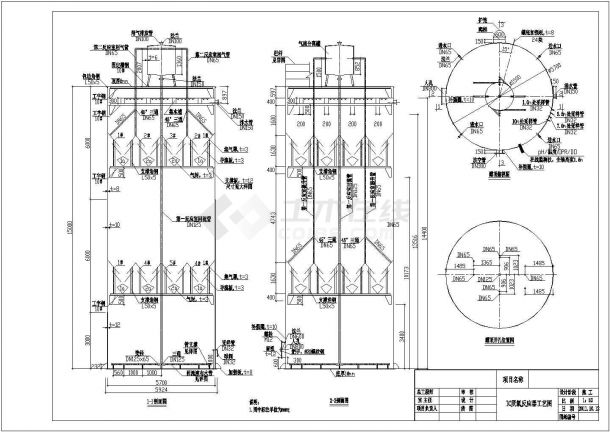 某工程IC反应器单体设计图（制造图）-图一