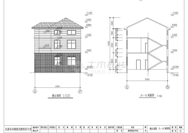 某地区三层坡屋顶别墅建筑设计方案图-图二