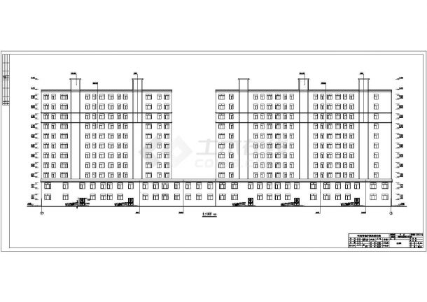 鹤壁滨河花园11层框架结构住宅楼建筑施工图-图二