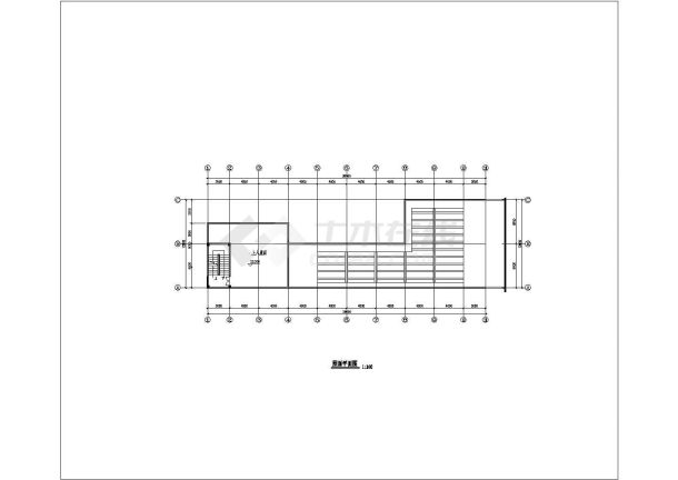 六层商业建筑平立面建筑施工CAD设计图纸-图一