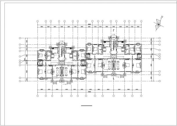 某小高层住宅建筑施工CAD图（共16张）-图一