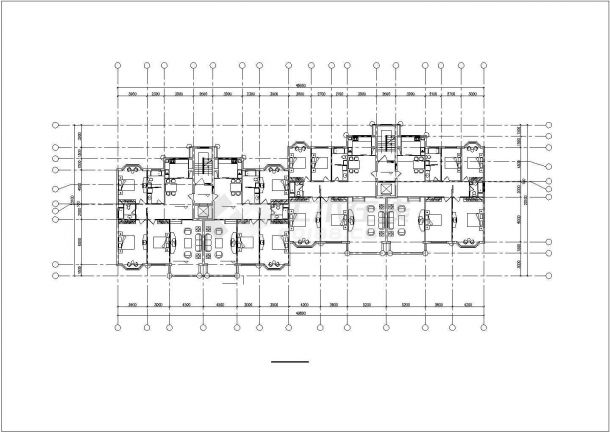 某小高层住宅建筑施工CAD图（共16张）-图二