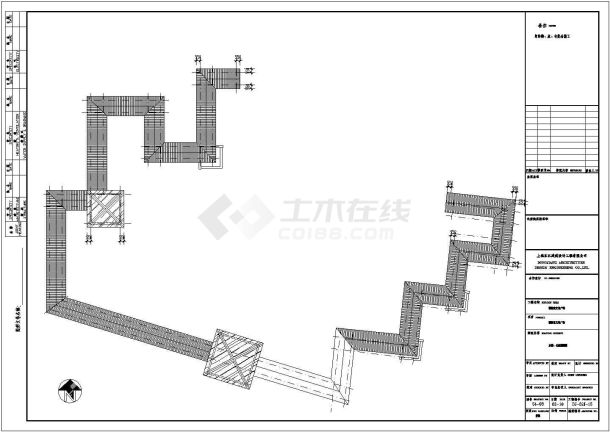 聊城市长廊水榭工程全套施工说明图纸-图二