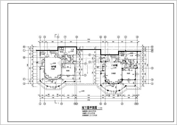 某地区框架结构别墅建筑及结构施工图-图二